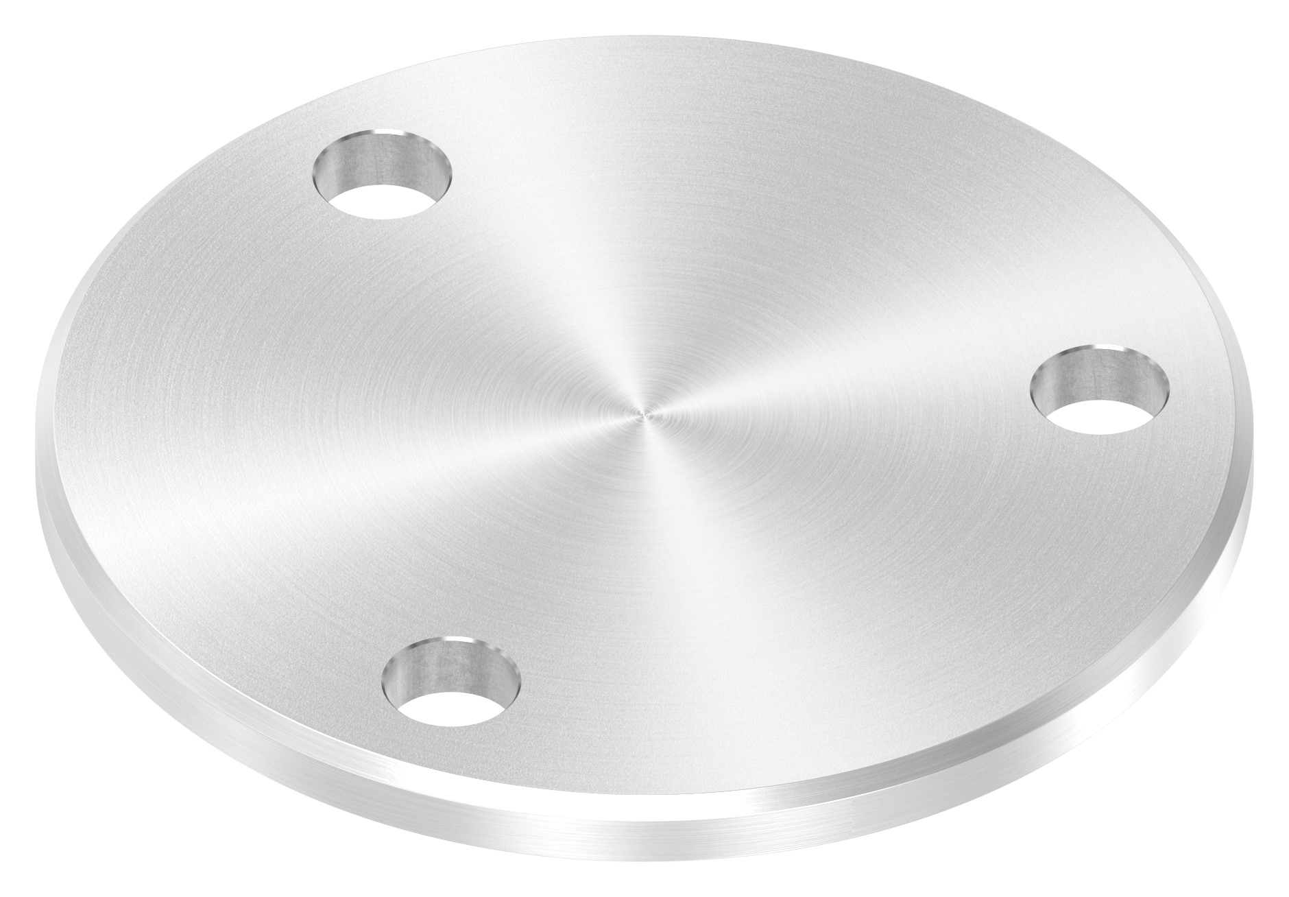 Ankerplatte Ø 100x6mm, mit Rundschliff und Fase, V2A