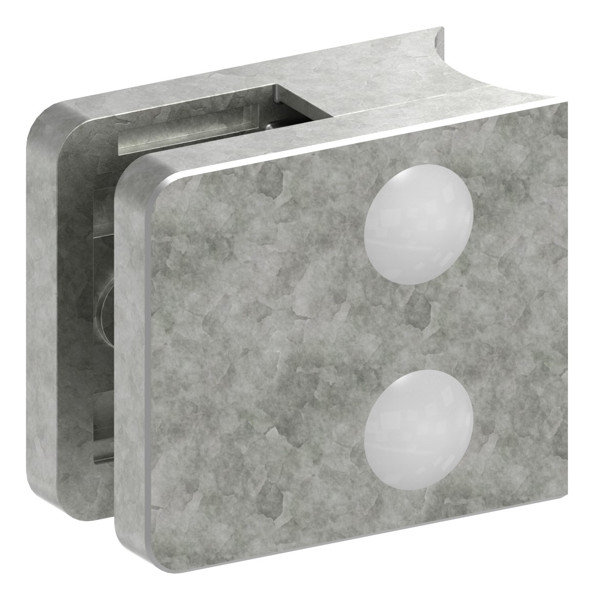 Glasklemme Mod. 31, Anschluss: 33,7mm, Zink roh Glasklemme Mod. 31, Anschluss: 33,7mm, Zink roh