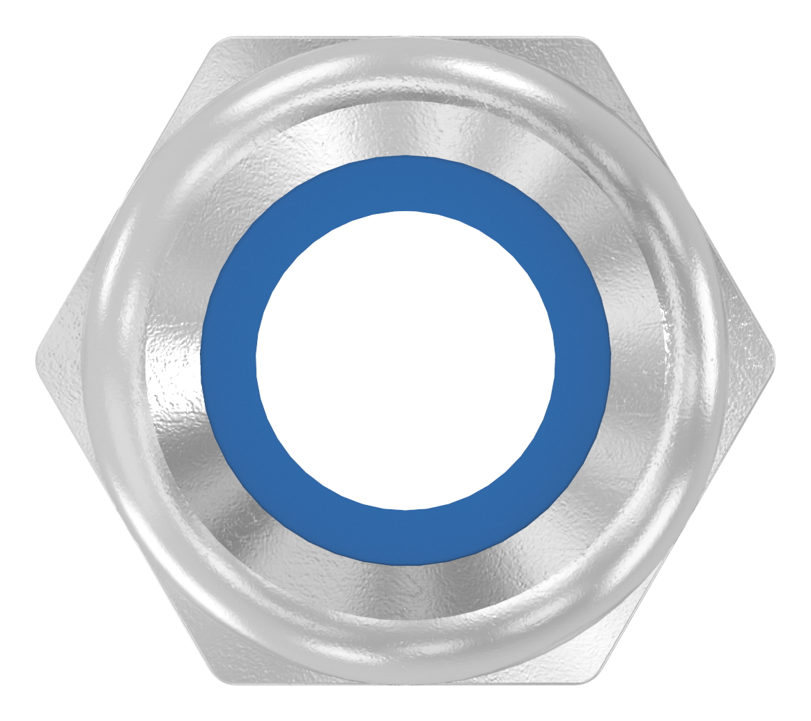 Sechskantmutter M6, selbstsichernd, DIN 985, V2A