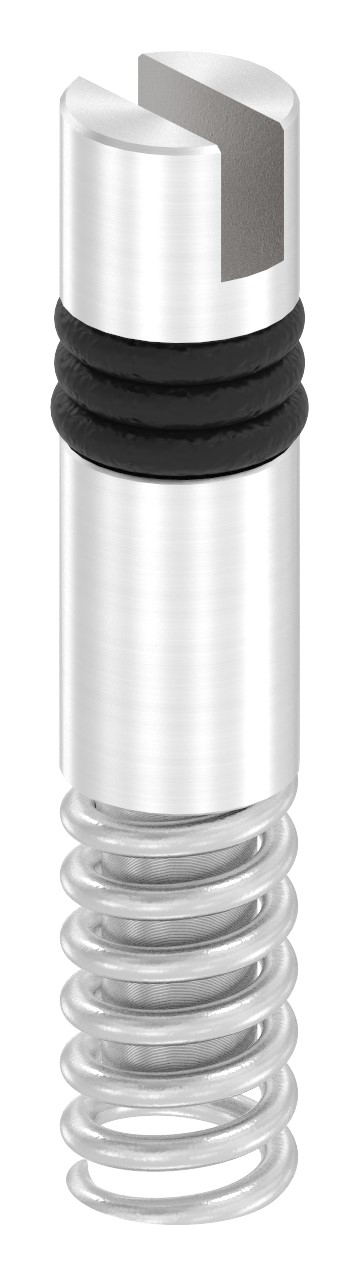 Plattenhalter federbelastet, mit Schlitz 3mm, V2A