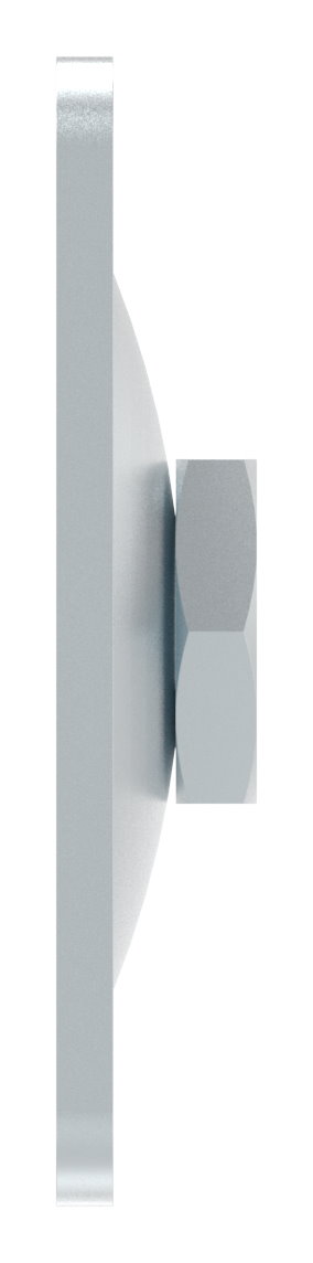 Verstellbare Mauerplatte für M24, verzinkt