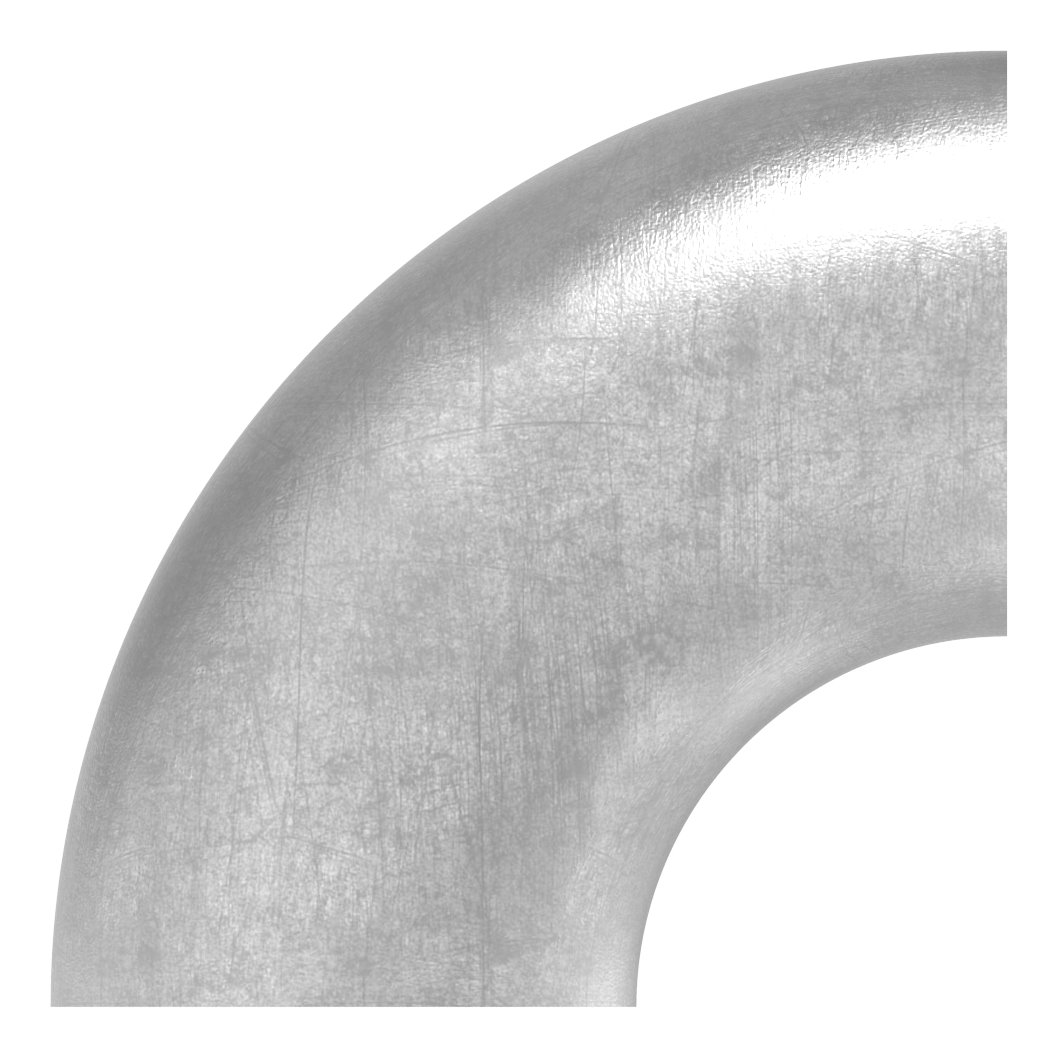 Schweißbogen 90°, 42,4x2,0mm, ungeschliffen, V2A