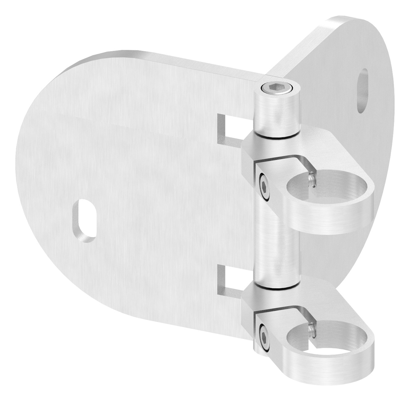 Wandbefestigung für Geländerpfosten 42,4mm, Ecke, V2A