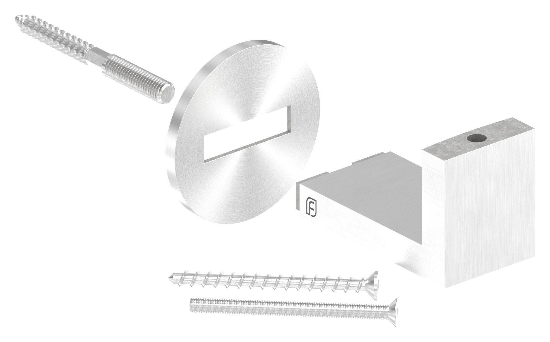 Sensa Design 1, flacher Anschluss, V2A