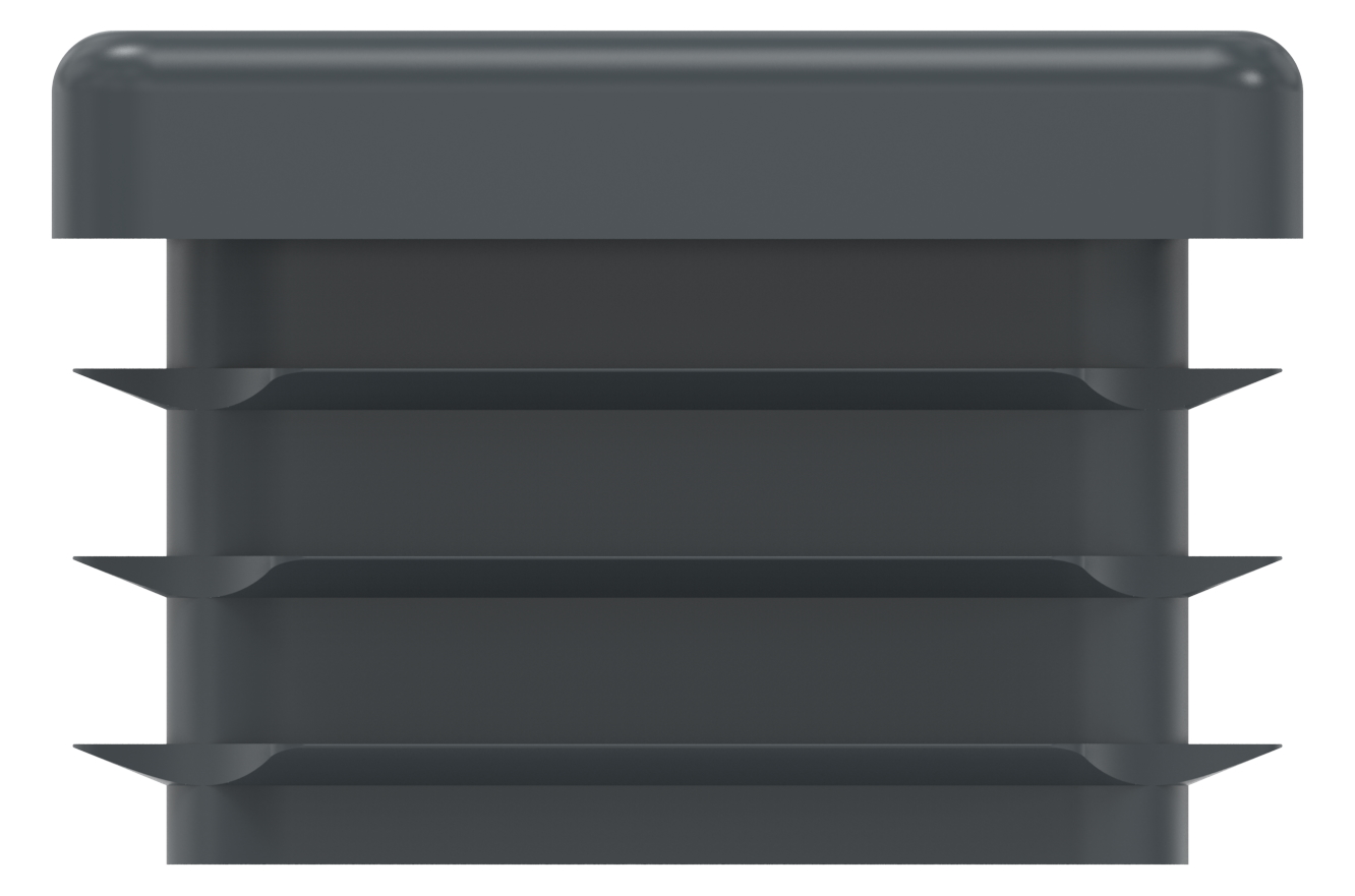 Kunststoffkappe für Rechteckrohr 50x30mm