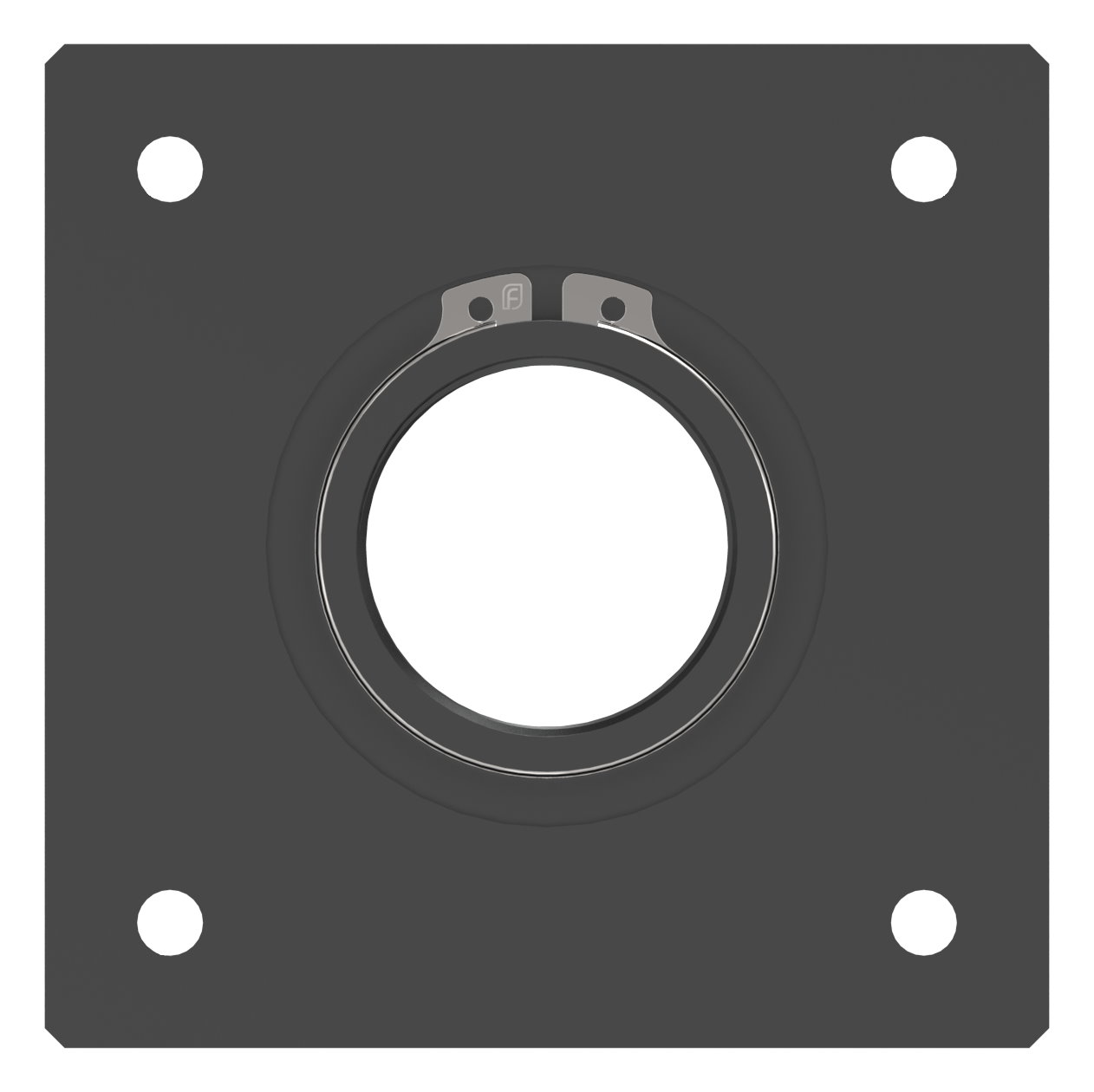Montageplatte quadratisch 100x100mm Montageplatte quadratisch 100x100mm