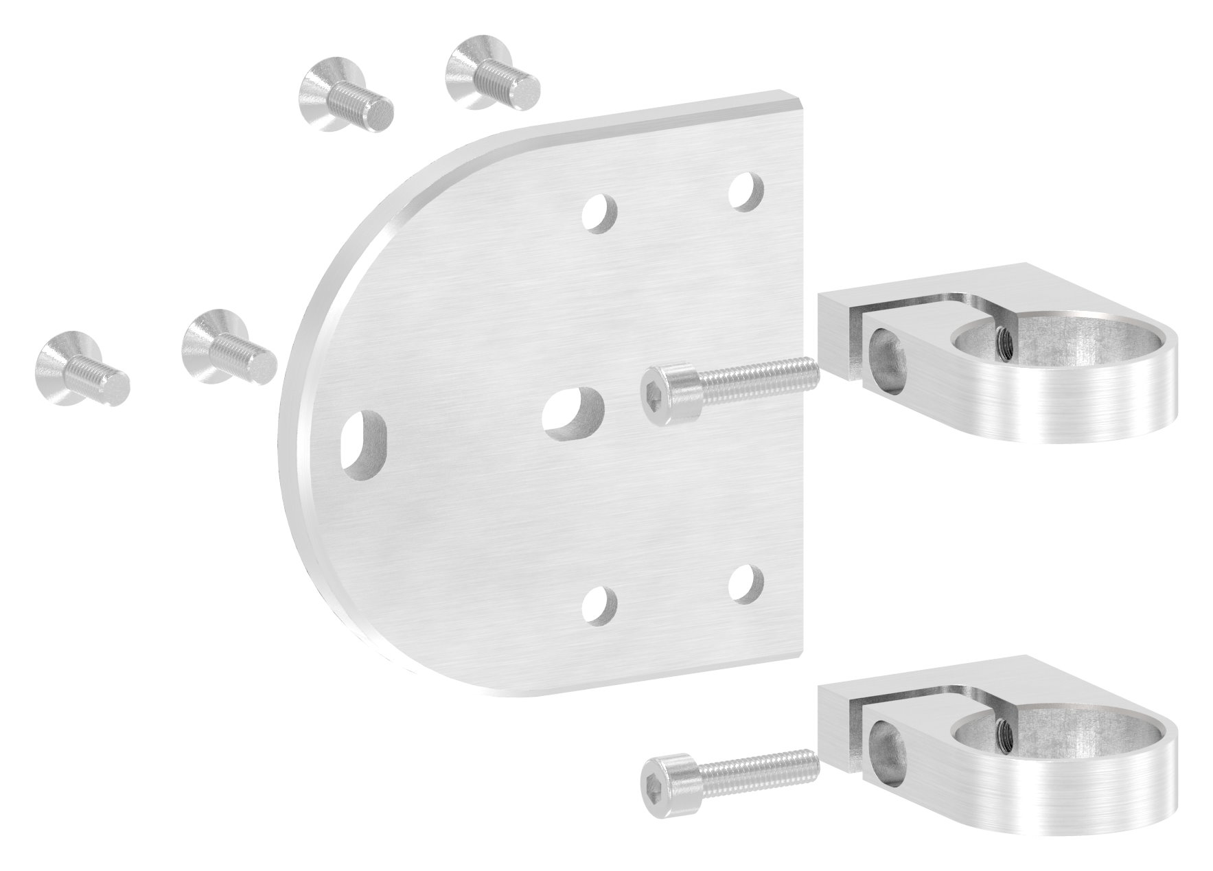 Endhalter für Geländerpfosten 42,4mm, V2A