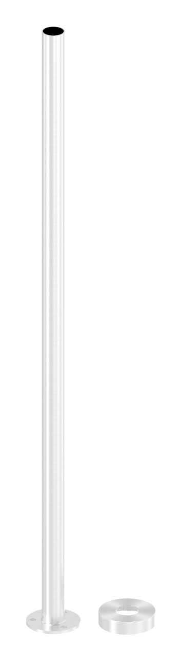 Edelstahlpfosten zur Bodenmontage, H: 1190mm
