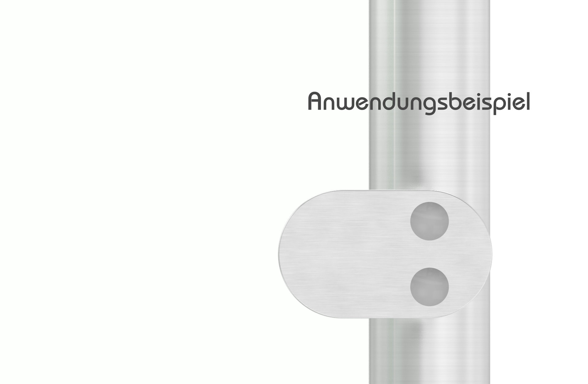Sichtschutz Endglasklemme Mod. 25, V4A