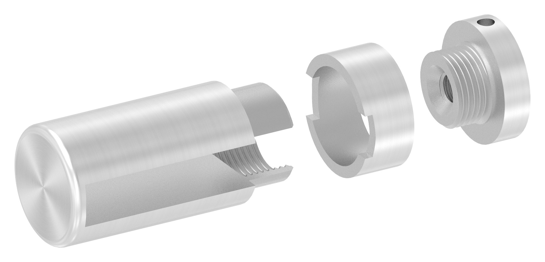 Brenk Grundhalter für Flachstäbe 50x10mm, V2A