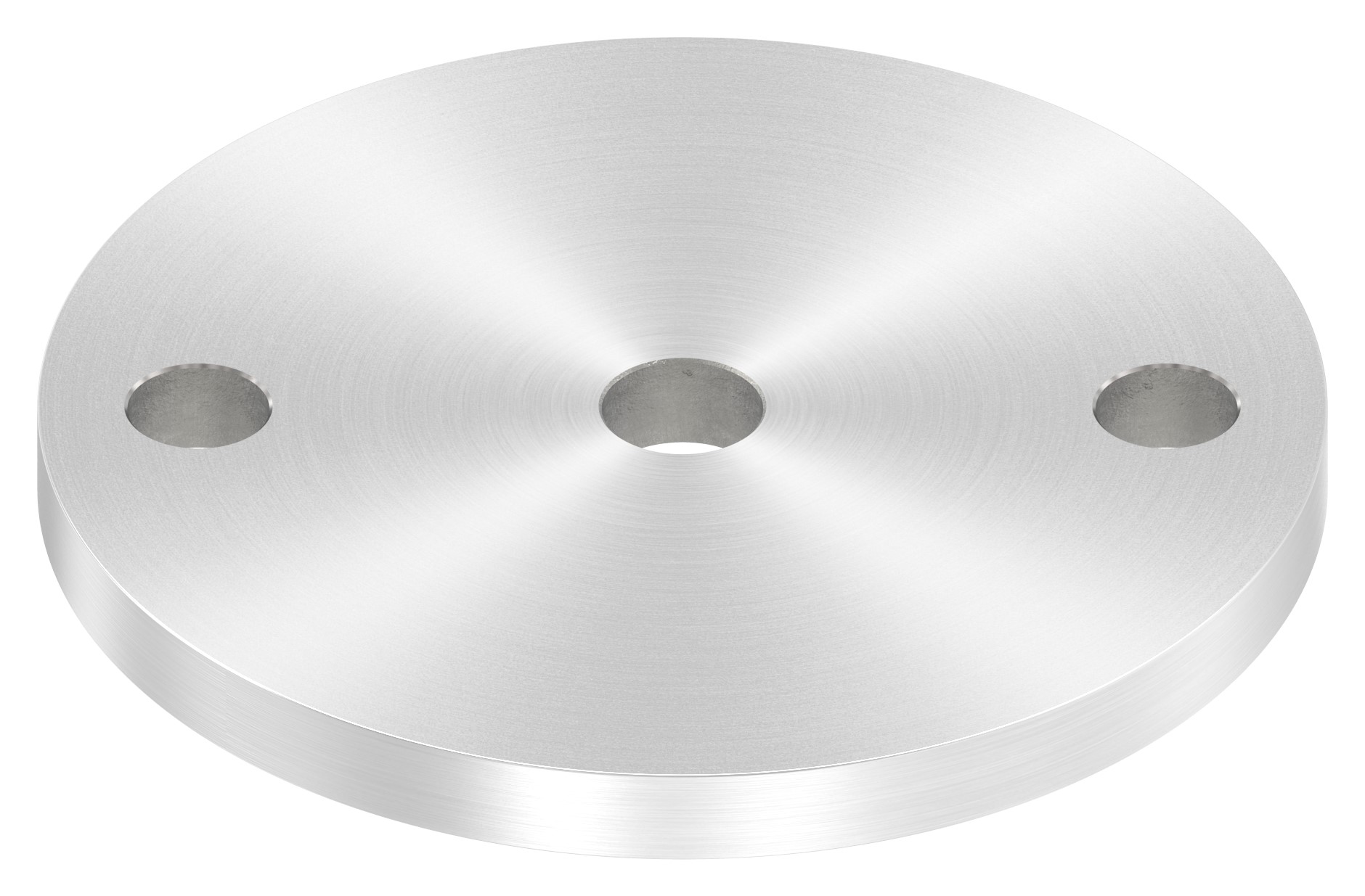 Ankerplatte Ø 100x8mm, mit Rundschliff, V2A