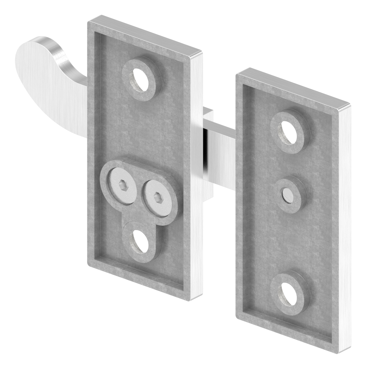 Torriegel zum Anschrauben für flache Profile, V4A