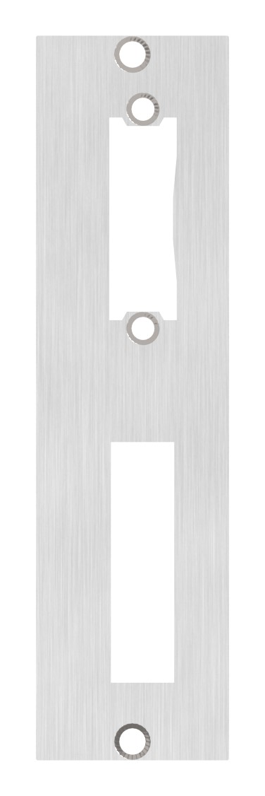 Edelstahlschließblech 172x46x3,0mm, für Abstand 72mm, V2A