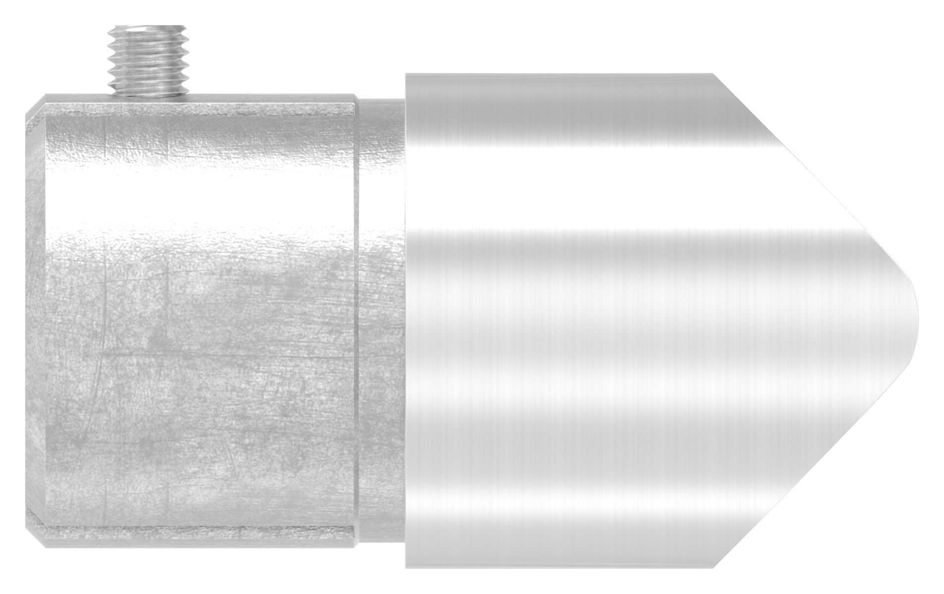 Anschlussstück 90°, Anschluss oben: 48,3mm, V2A
