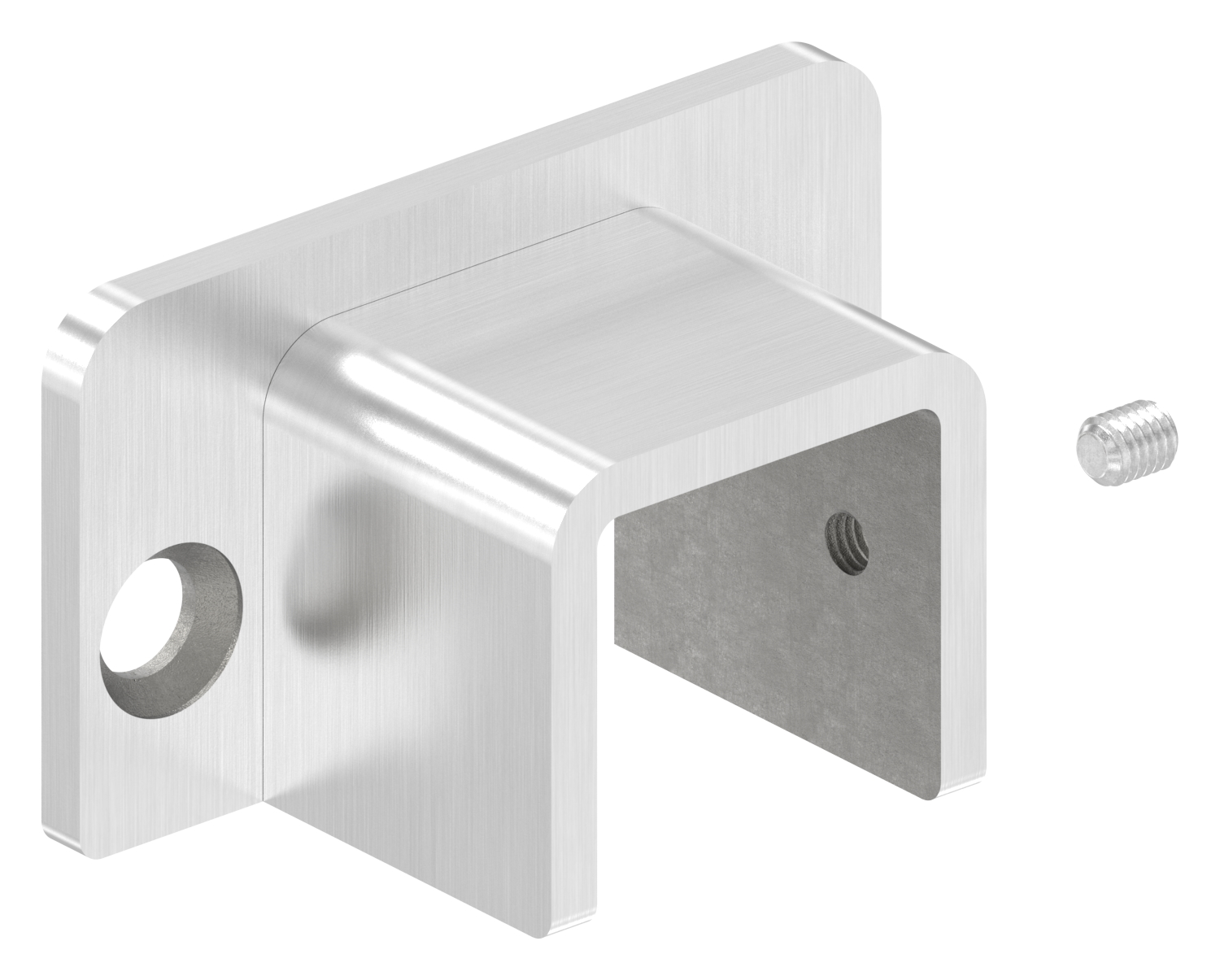 Wandhalterung für Edelstahl-U-Profil 80530-XXX, V2A