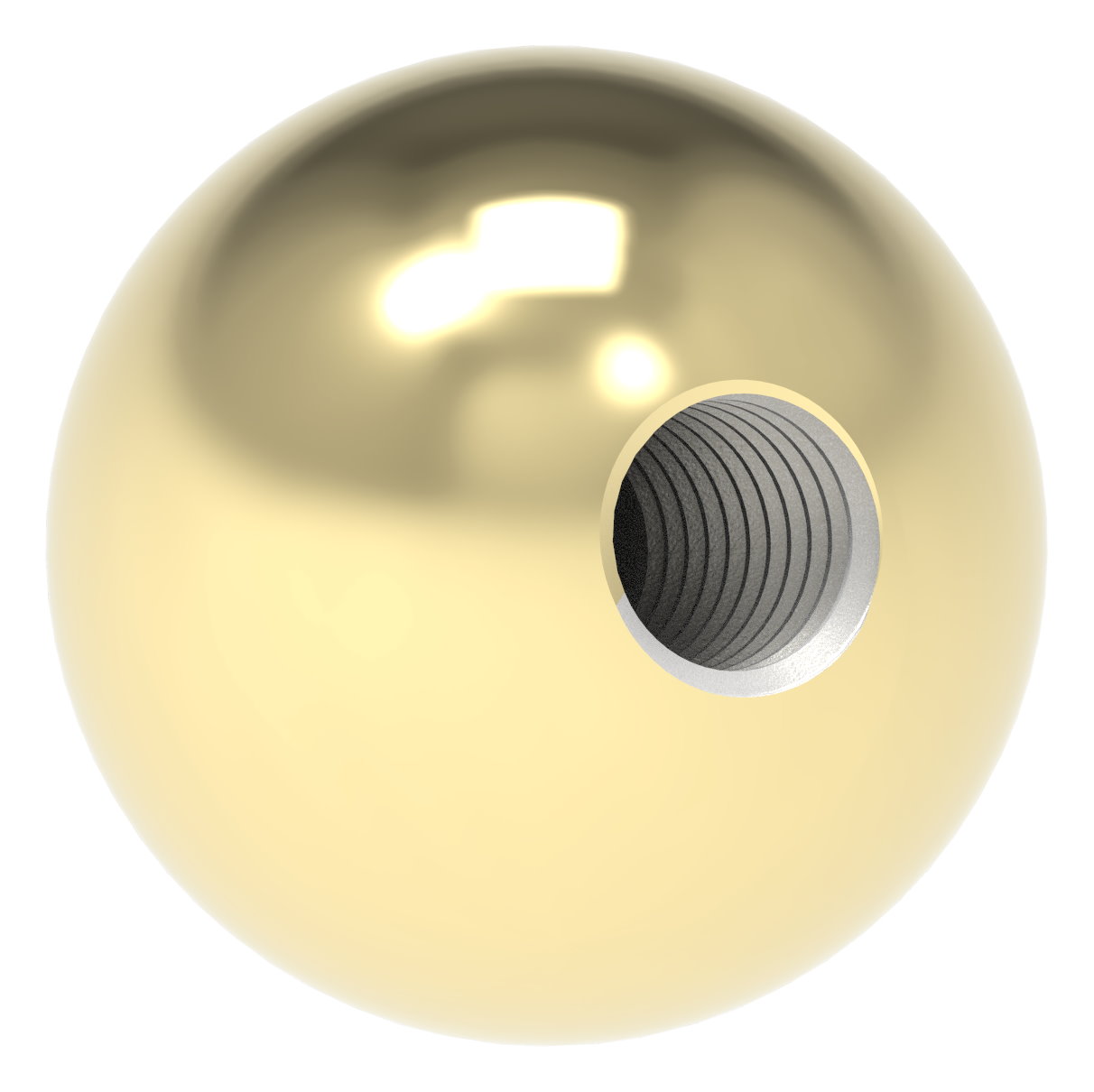 Messingkugel Ø 25mm mit M8