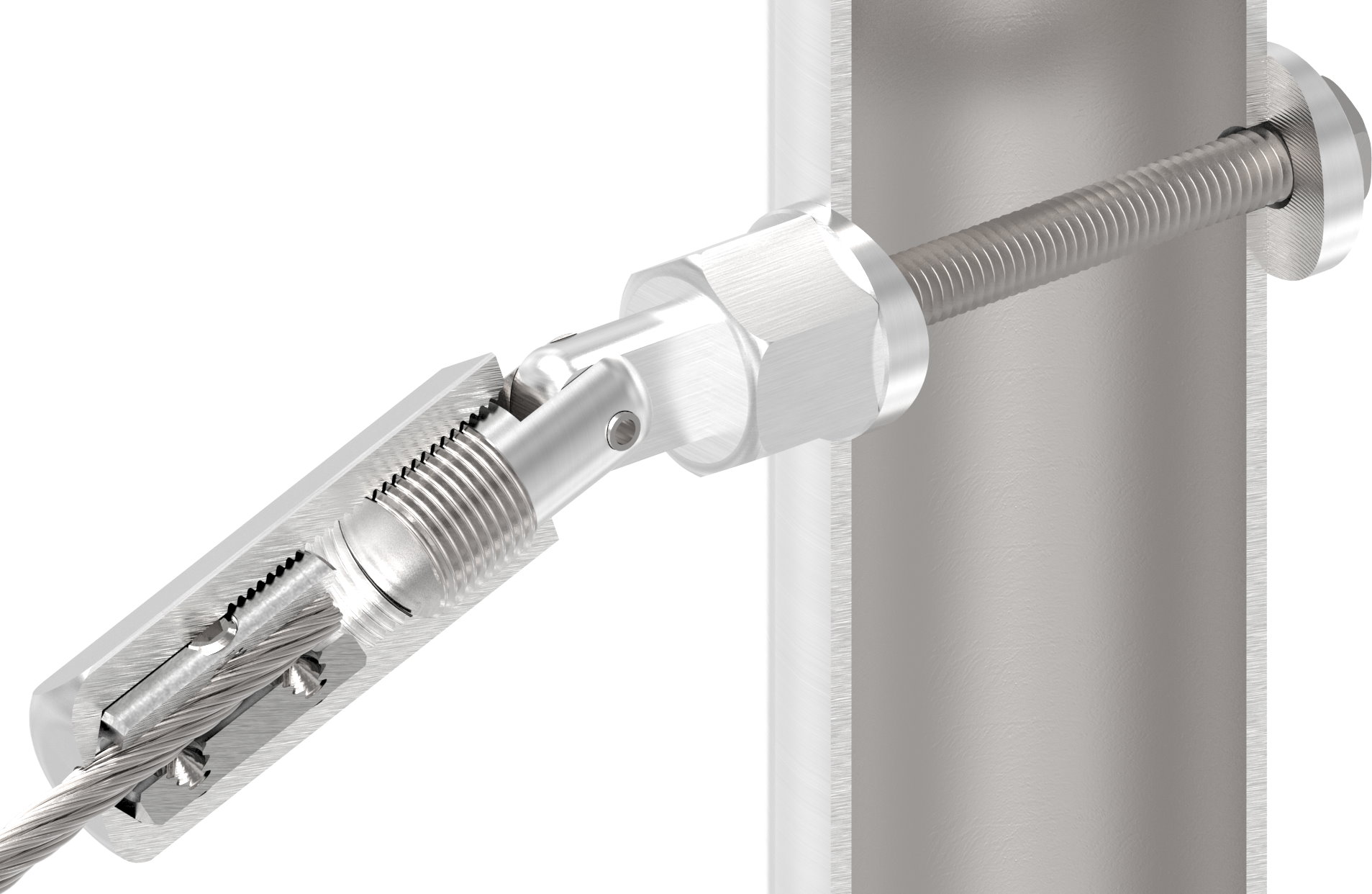 Gewindeterminal zur Selbstmontage, Seil 6mm, V2A Gewindeterminal zur Selbstmontage, Seil 6mm, V2A