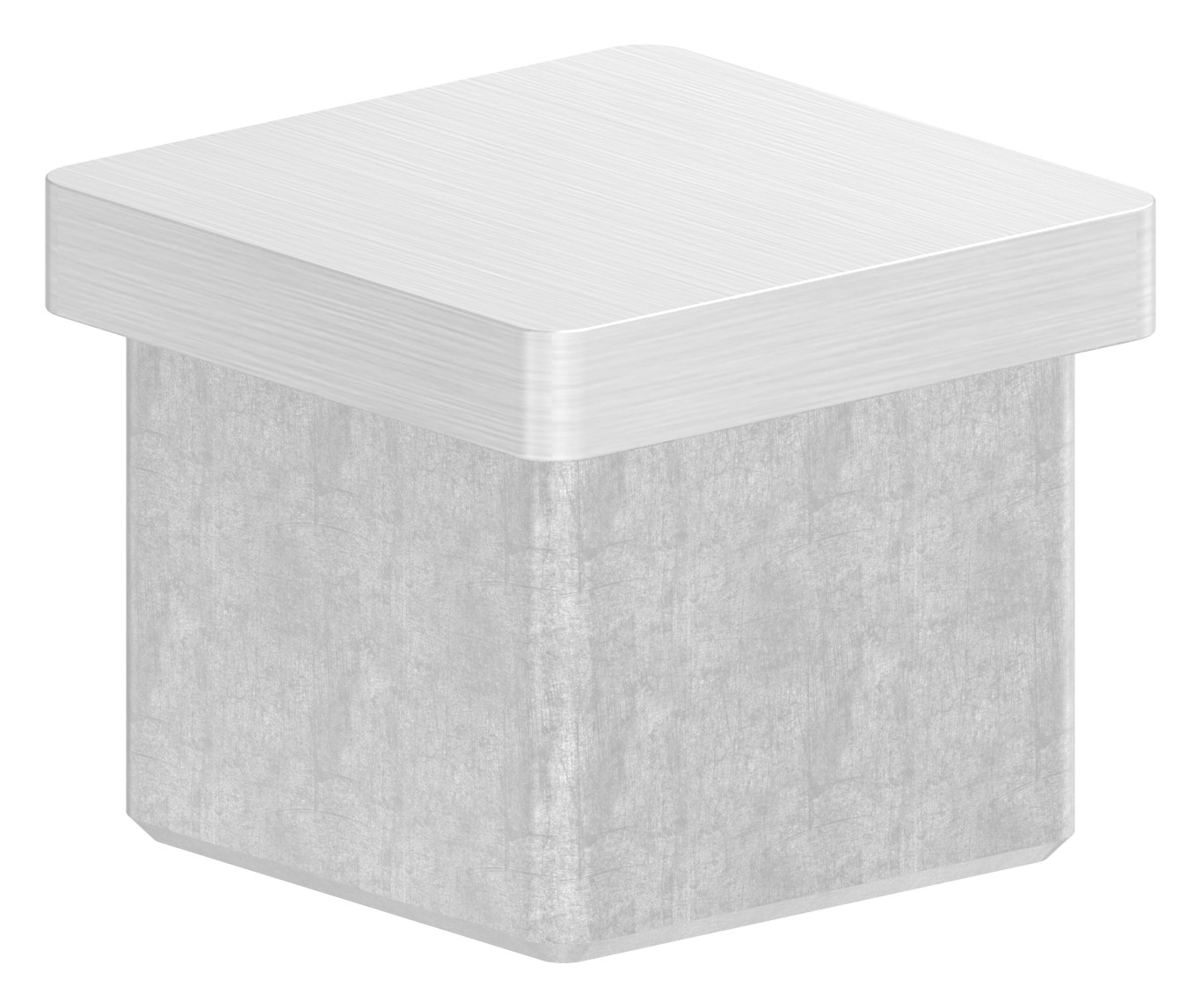 Einsteckkappe, für Rohr 30x30x2,0mm, V2A