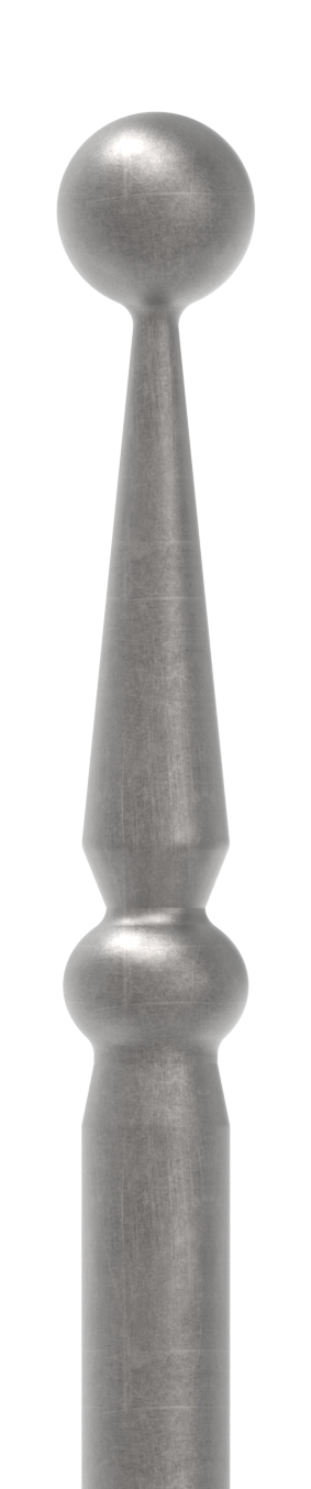 Zaunstab Ø 12mm, H: 1000mm, konisch, Kugel Ø 14mm