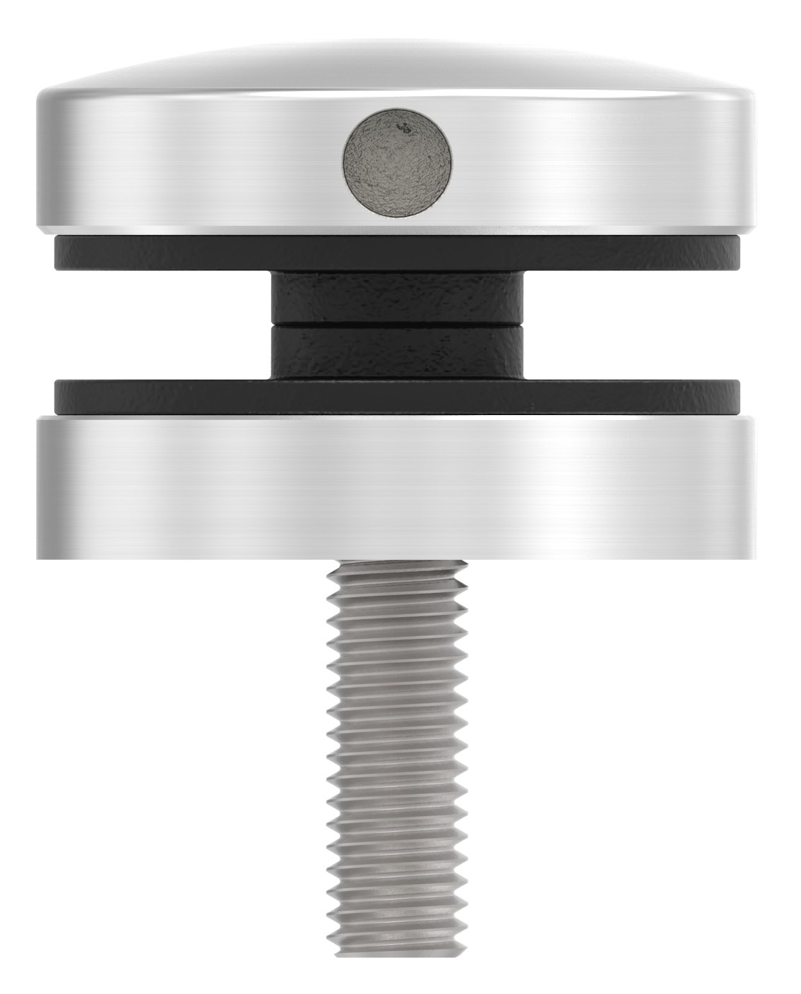 Glaspunkthalter 40mm, Anschluss: flach, V2A