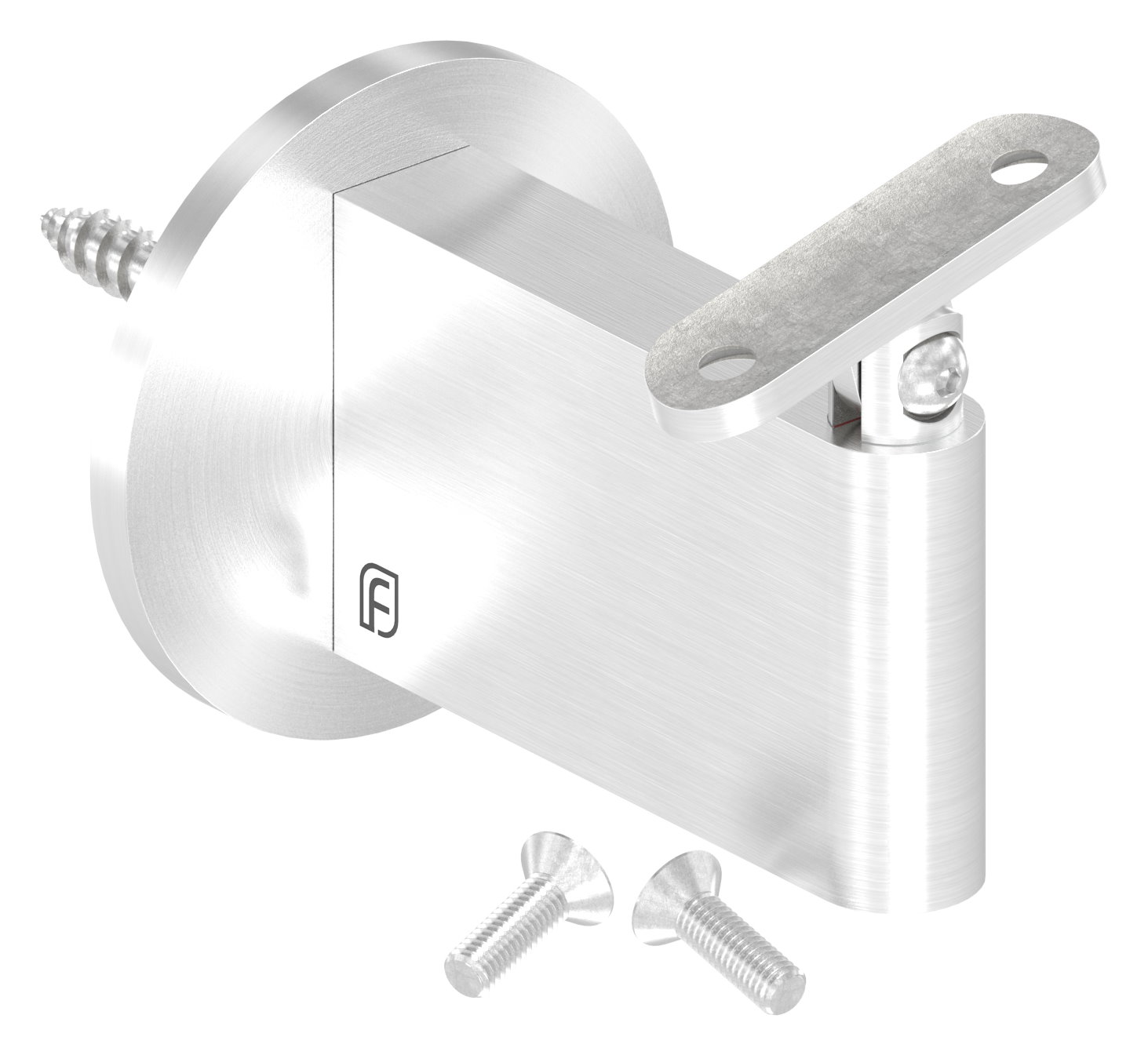 Sensa Design 2, für Rohr 42,4mm, mit Gelenk für Steigung, V2A