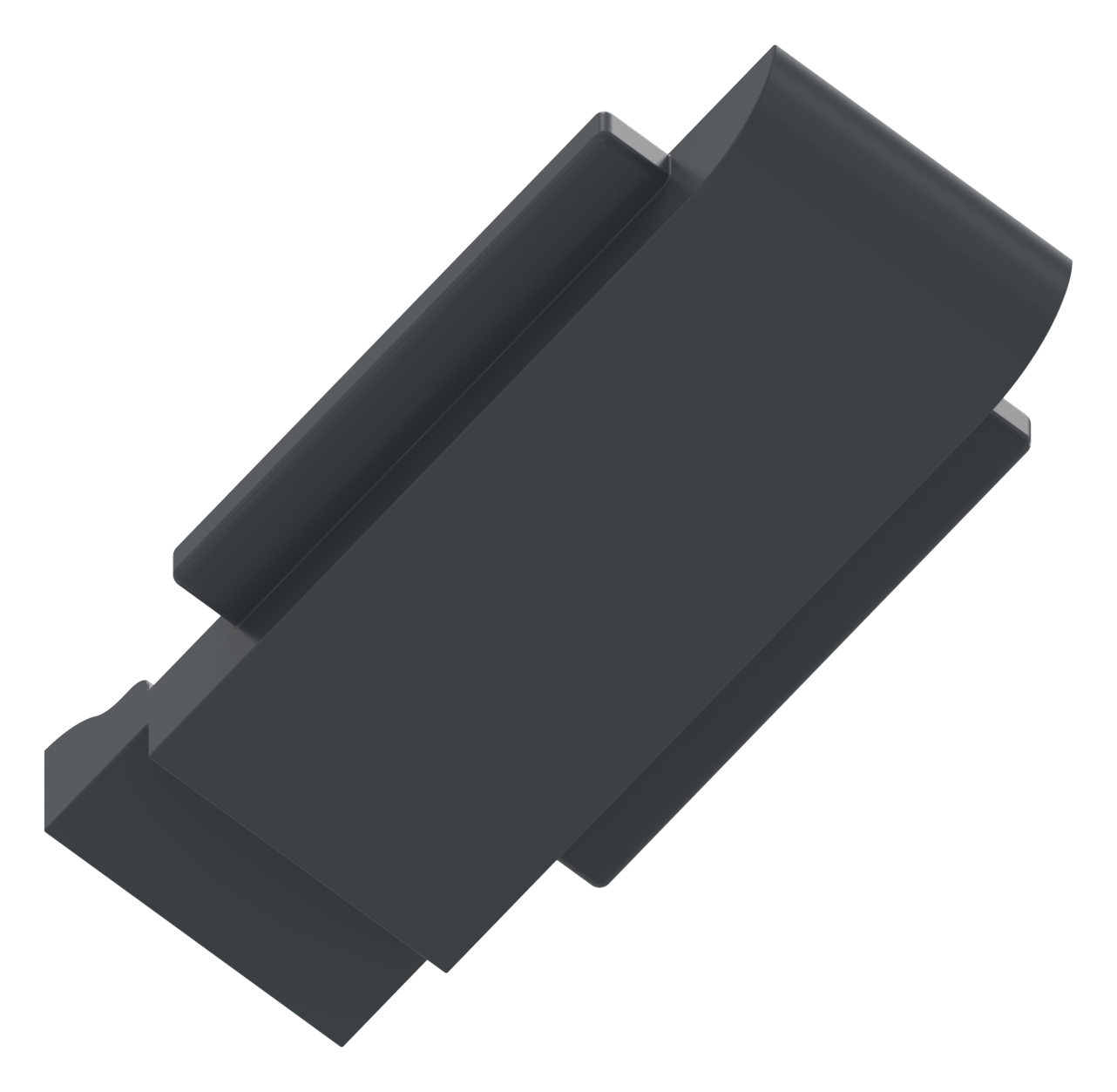 Sicherungsplatte für Mod. 34 , Zink roh pulverbeschichtet in RAL 7016 matt