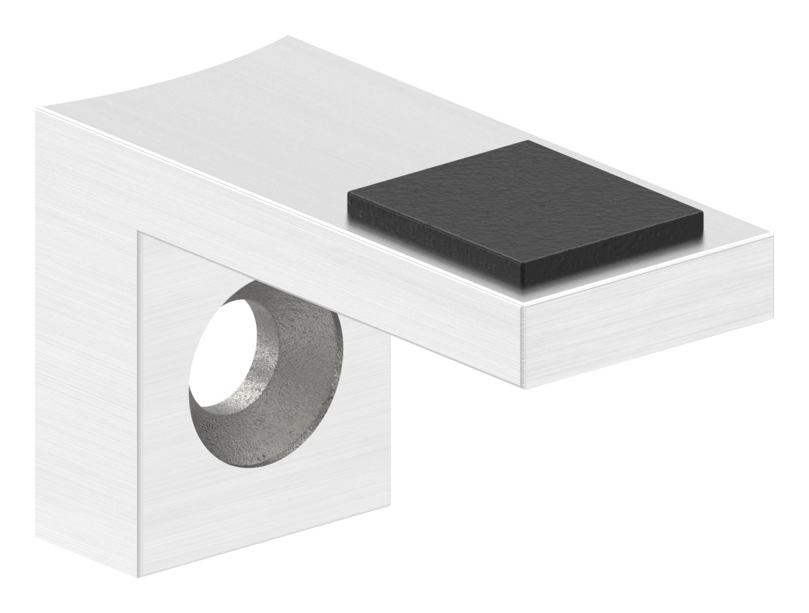 Halteboden mit Anschluss 60,3mm, V2A