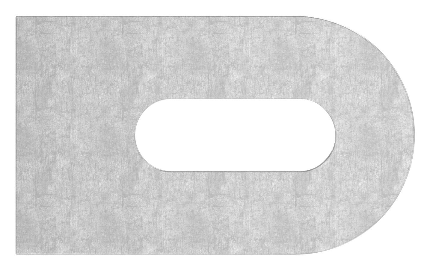Anschweißlasche, 50x30x6mm, Oberfläche 3c matt, V2A