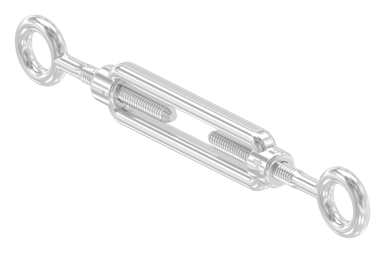 Spannschloss Öse / Öse mit Gewinde M4, V4A