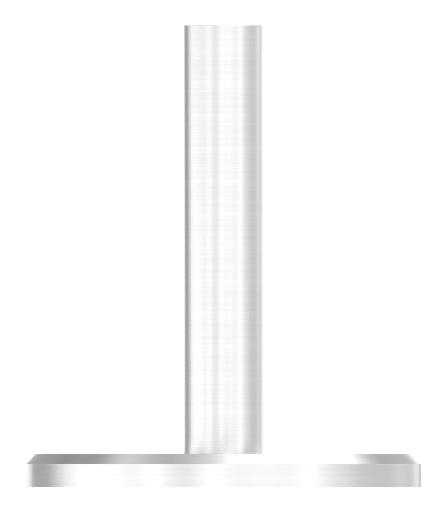 Handlaufstütze mit Ronde zum Anschweißen, V2A