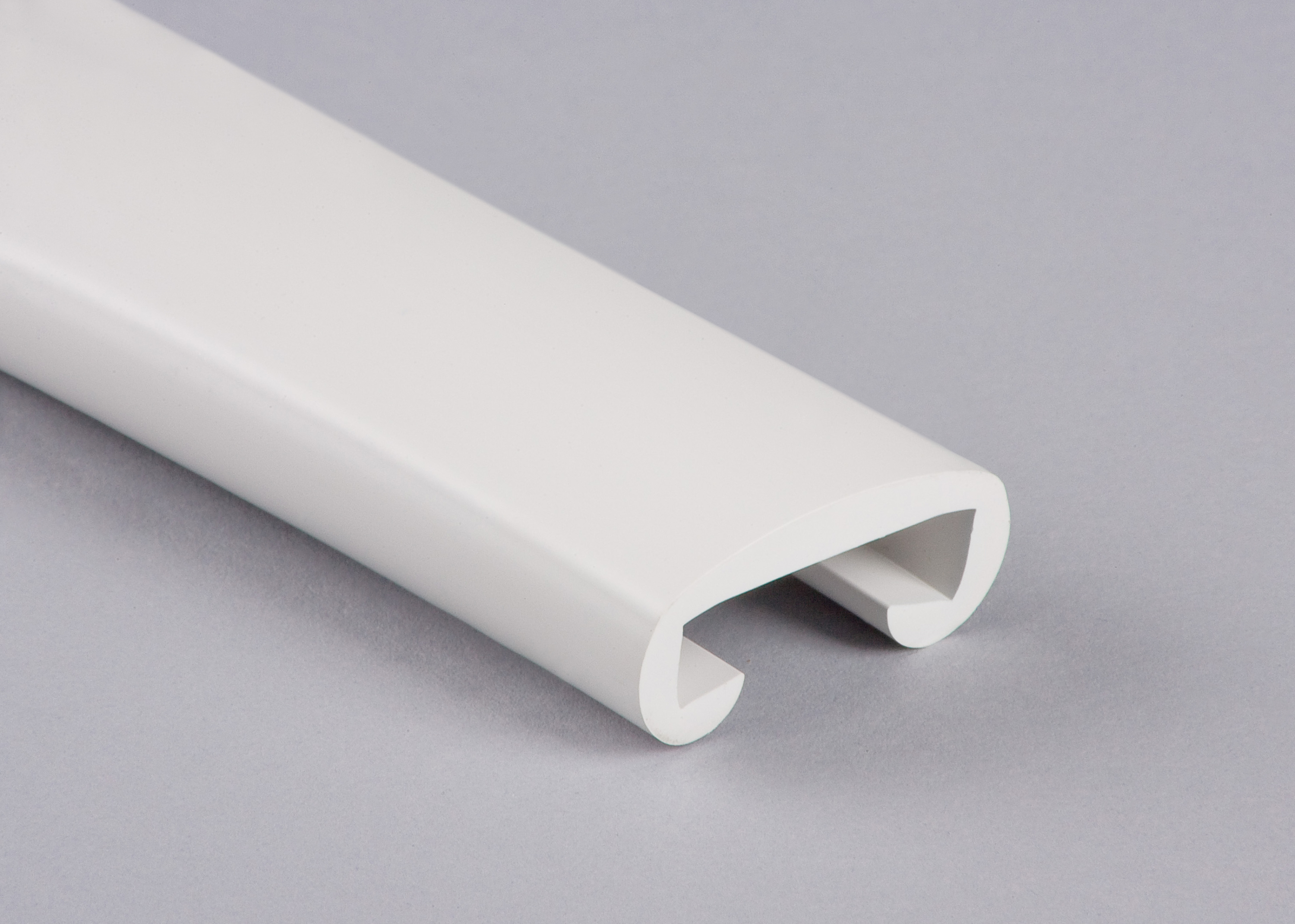Kunststoffhandlauf für 30x8mm, signalweiß