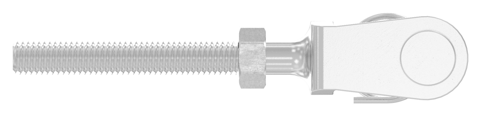 Gabelterminal mit Außengew. M5 links, V4A