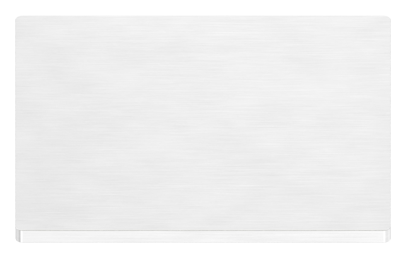 Ankerplatte, 100x100x4mm, mit Längsschliff, V2A