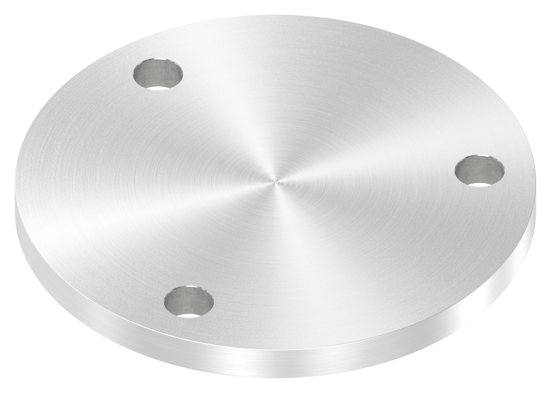 Ankerplatte Ø 140x10mm, mit Rundschliff, V2A