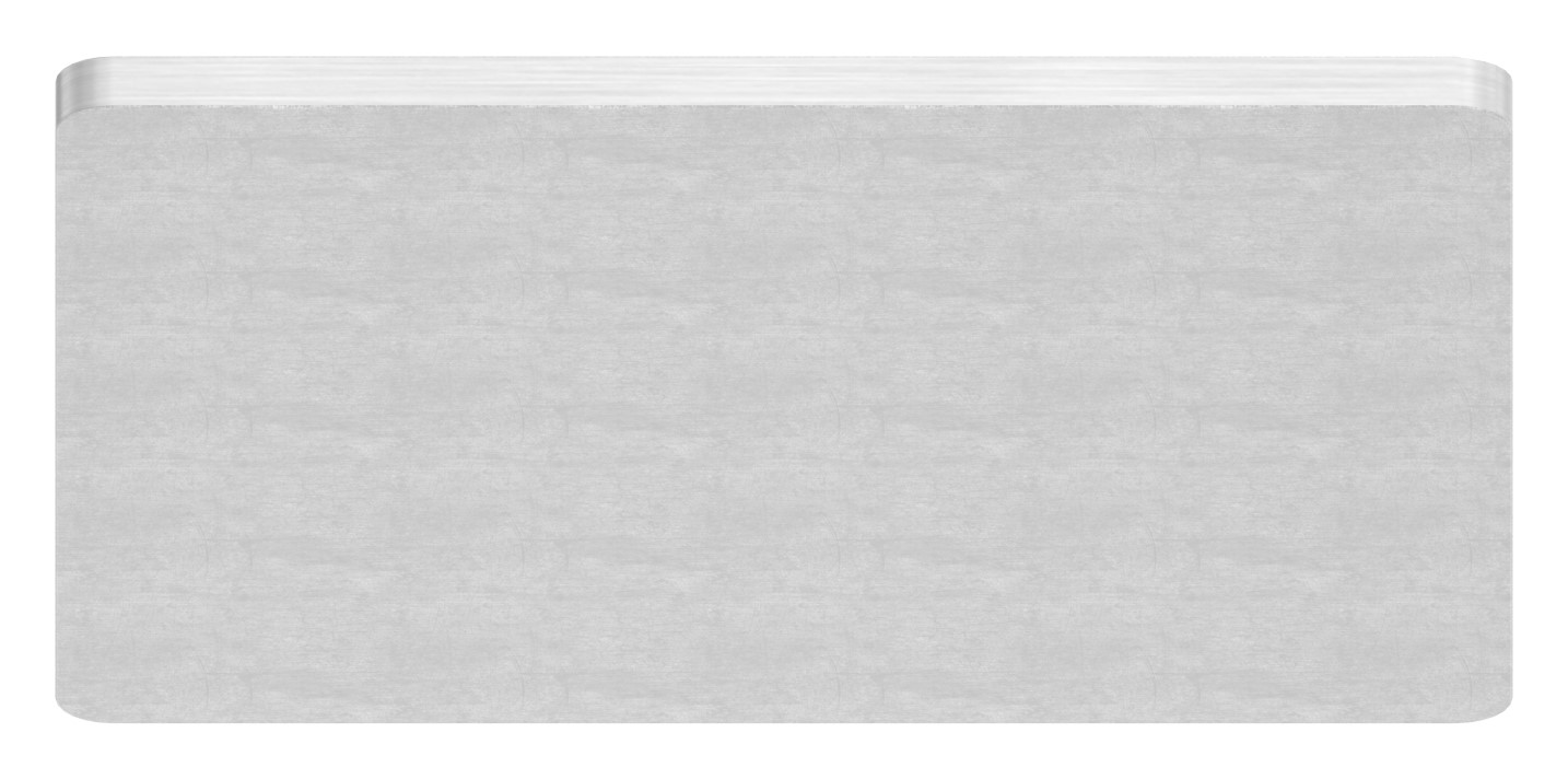 Platte zum Anschweißen für Rohr 50x50, V2A