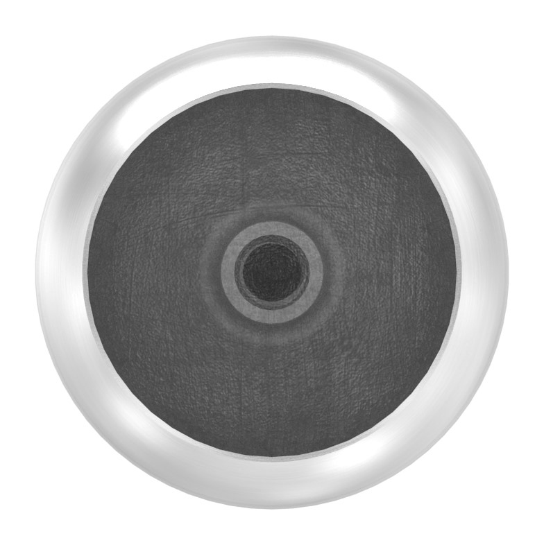 Rohrabschlusskugel hohl für 42,4mm Rohr, mit M8