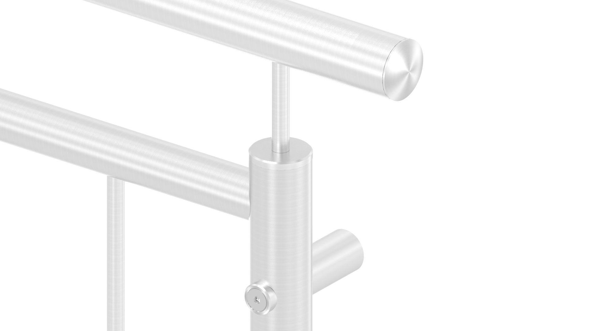 Ausgleichsstück (mit Senkung) für Rohr 42,4mm, Ø 22mm, V2A