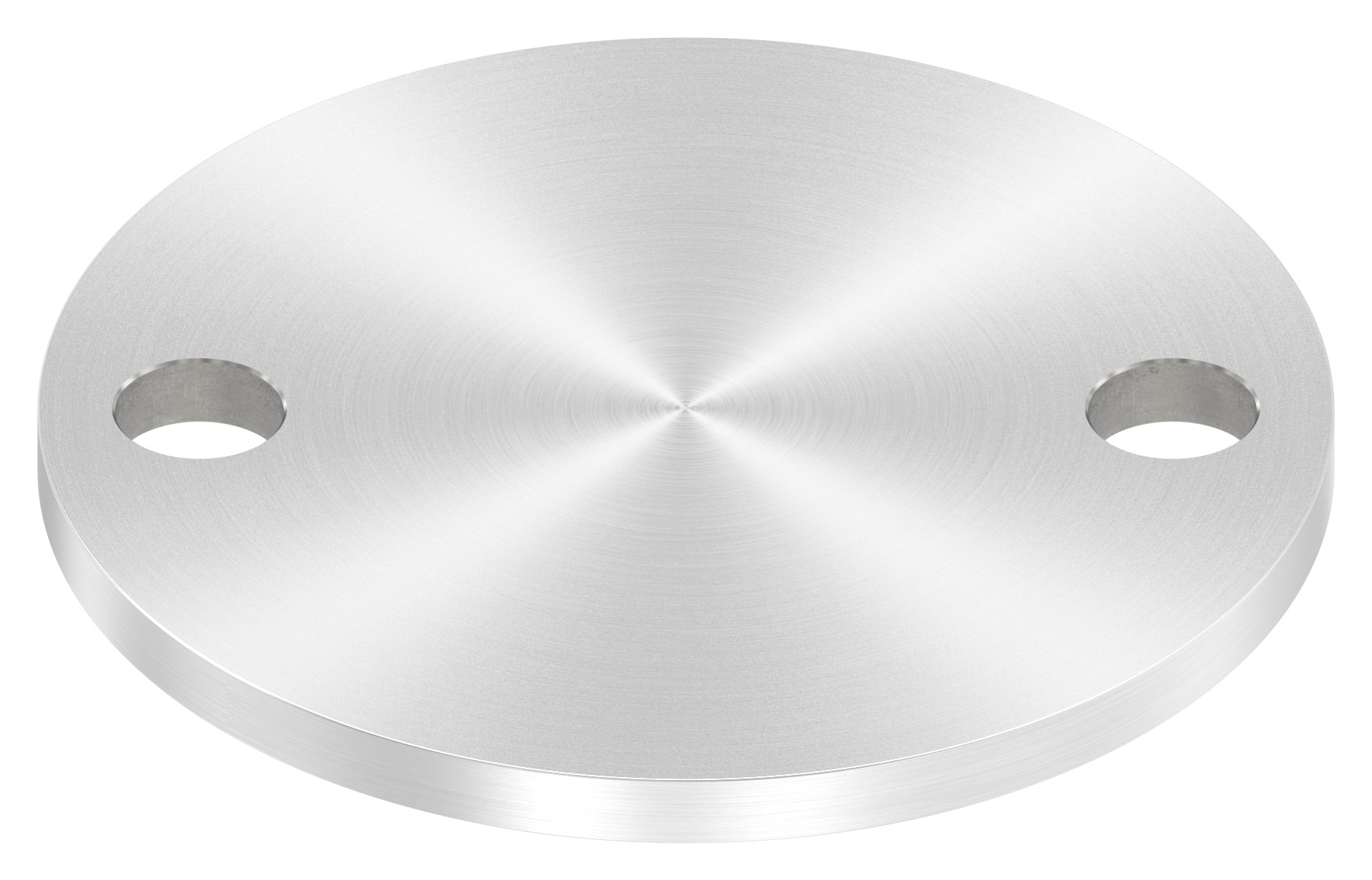 Ankerplatte Ø 100x6mm, mit Rundschliff, V2A