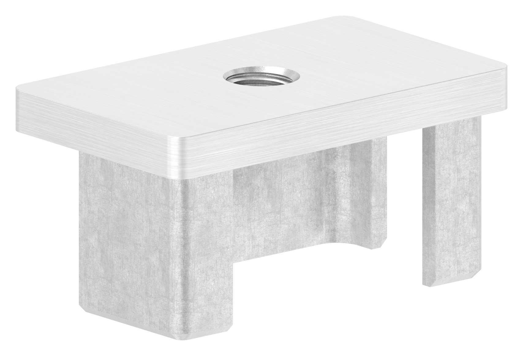 Einsteckkappe, für Rohr 50x30x2,0mm, V4A