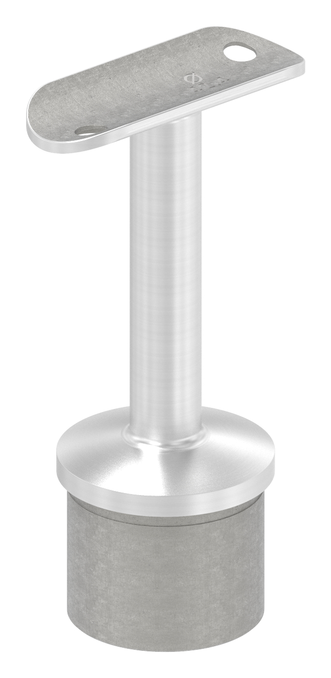 Rohrabschlussstopfen für Rohr 42,4x2,0mm, Handlaufanschlussplatte: 42,4mm, V2A