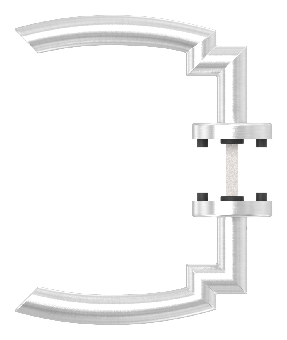 Türdrücker-Paar, drehbar, V2A