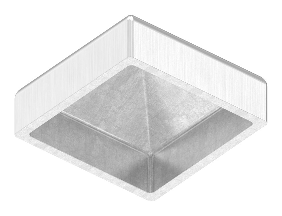 Pyramidenkappe, für Rohr 30x30mm, V2A
