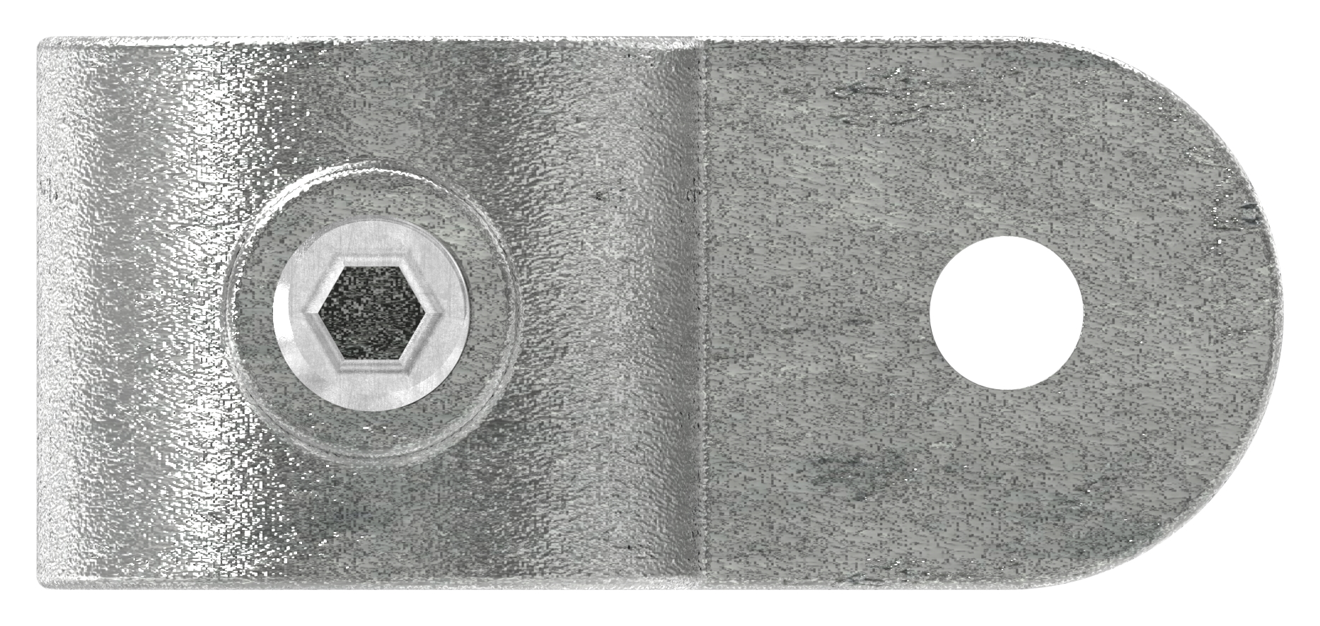 Halter mit einer Lasche, für Rohr Ø 33,7mm