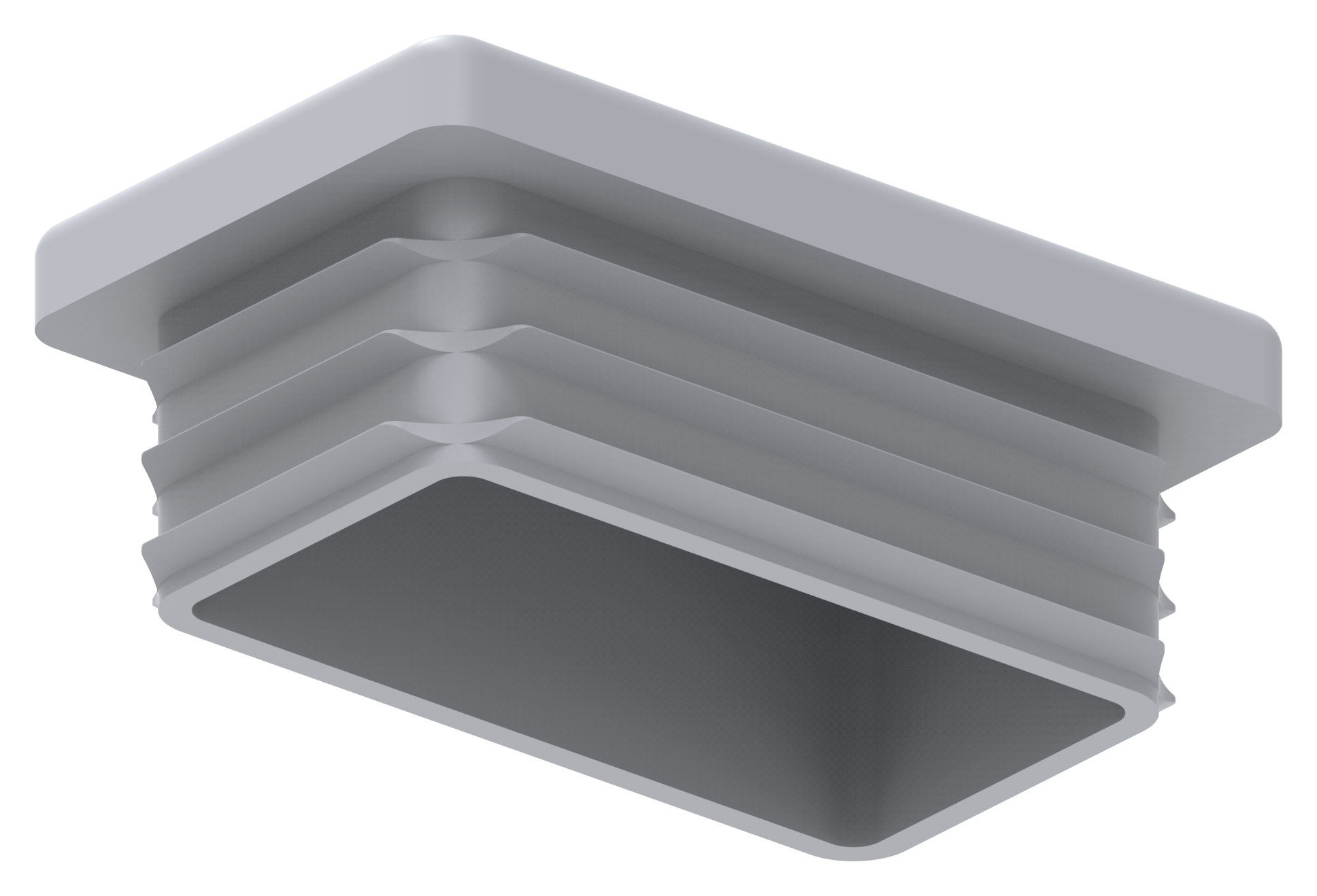 Kunststoffkappe für Rechteckrohr 50x30mm