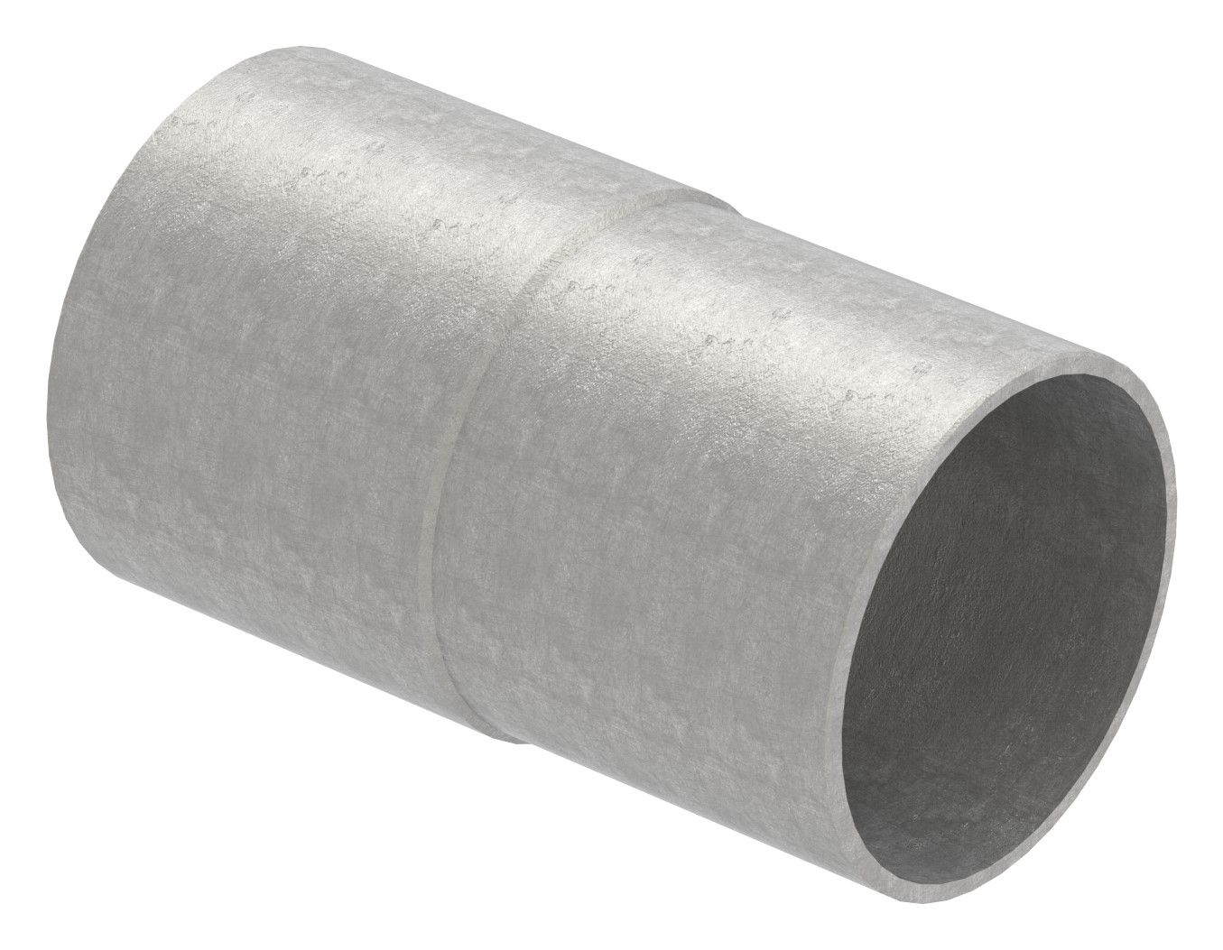 Verbindungsstück von 42,4x2,5mm auf 42,4x2,0mm, V2A