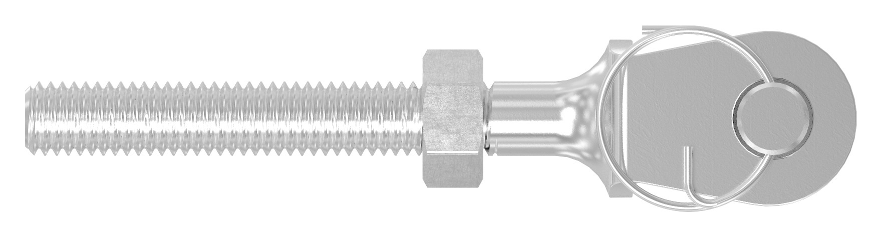 Gabelterminal mit Außengew. M8 links, V4A
