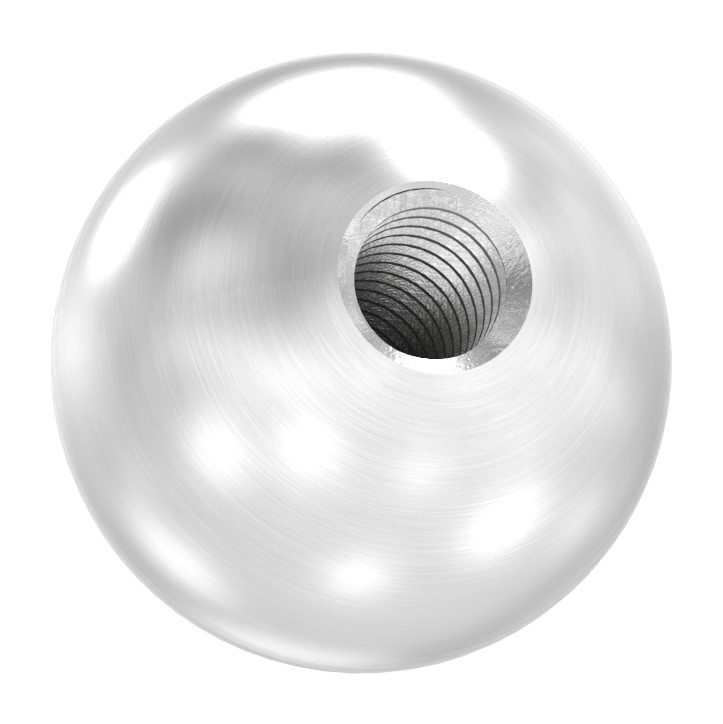 Vollkugel Ø 20mm mit Gewinde M6, V4A