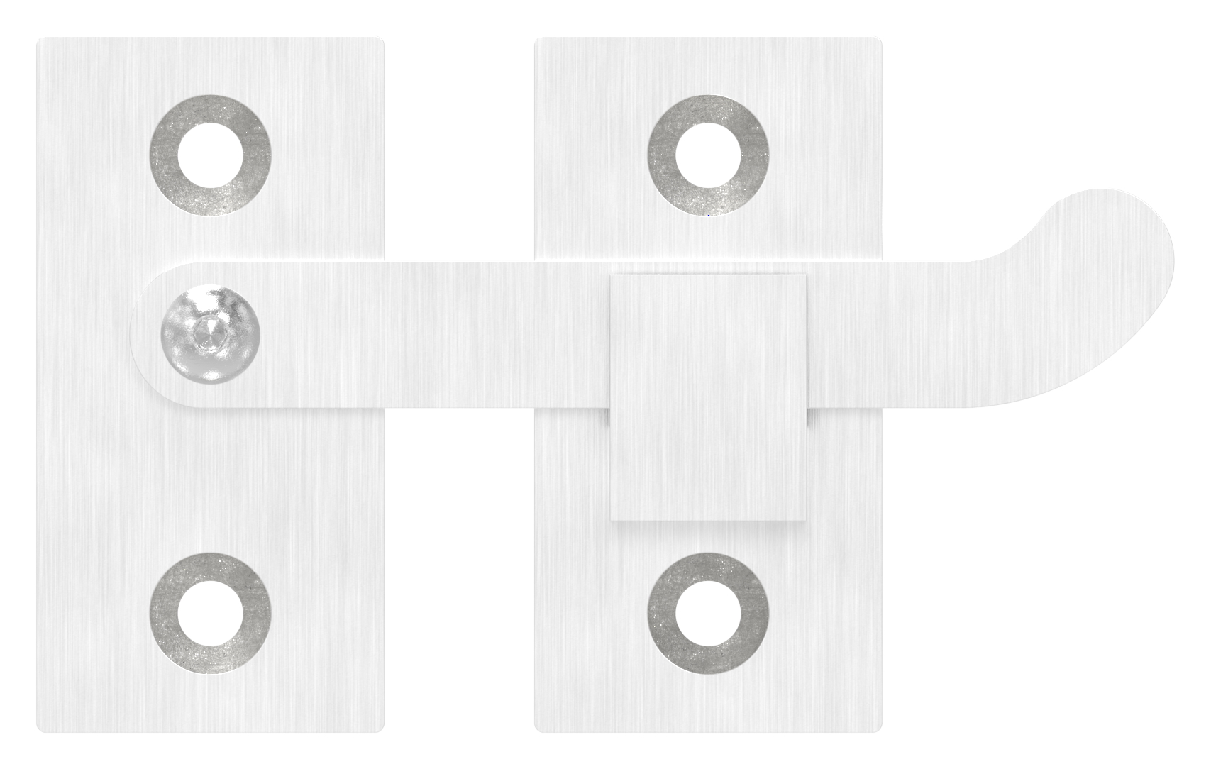 Torriegel zum Anschrauben für flache Profile, V4A