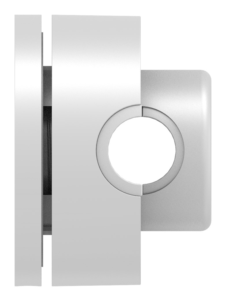 Brenk Halter Ø 50mm, Kunststoff, lichtgrau