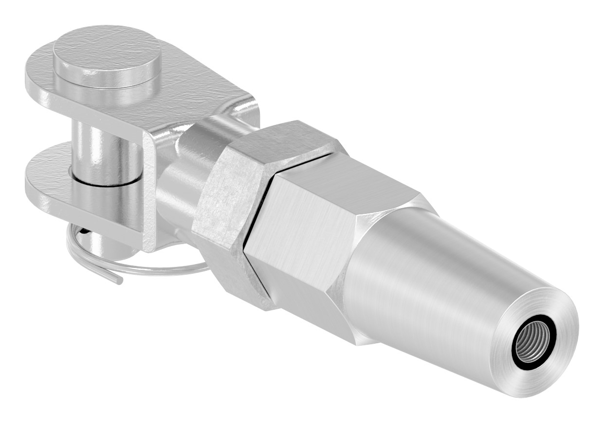 Gabelterminal zur Selbstmontage für Seil Ø 5mm, V4A